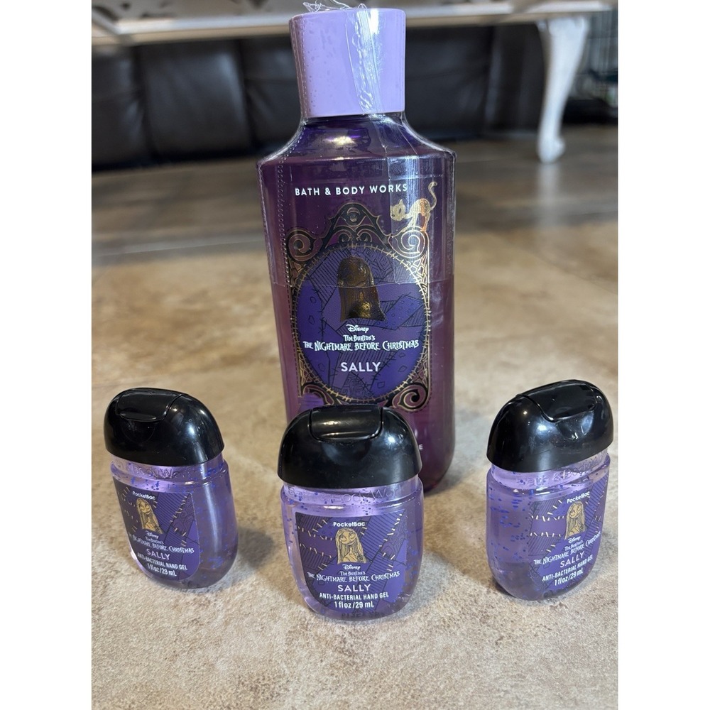 Bath & Body Works Nightmare Before Christmas Sally Body Wash & Hand Sanitizers